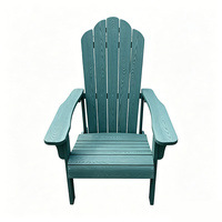 Chaise Adirondack en plastique durable avec structure en acier, imperméable, moderne, pour villa, en HIPS, pour l'extérieur