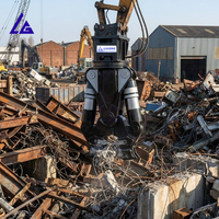 Cisaille de démolition en stock pour excavatrice, conforme CE, délai de livraison court, forte force de broyage, mâchoires durables, pour la rupture de colonnes