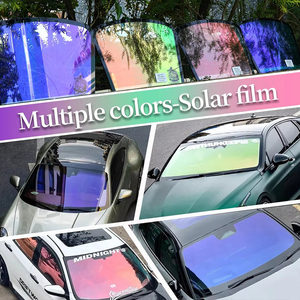 152/100cm * 30m <span class=keywords><strong>caméléon</strong></span> fenêtre teinte violet/bleu/Rose/vert changement de couleur Film solaire pour pare-brise avant de voiture - Product Image 5
