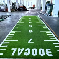 Gazon artificiel durable sur mesure en rouleau pour piste de luge d'entraînement CrossFit et revêtement de sol sportif intérieur