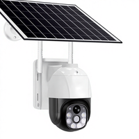 Cámara de Seguridad Solar Inalámbrica Ultra HD para Exteriores con Red IP Resistente a la Intemperie, 4G/WIFI, Fácil Instalación, Lente Dual con Detección de Movimiento