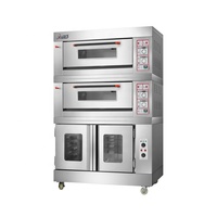 Forno personalizado da plataforma de gás do combi do bom design da fábrica de cantão com protetor