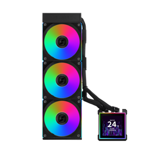 หม้อน้ำไฮโดรชิฟท์ II LCD-S 360 มม. TL BK&WH RGB รุ่นใหม่ พร้อมจอแสดงผล IPS LCD ขนาด 3.4 นิ้ว - Product Image 1