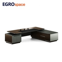 Bureau de direction moderne de luxe EGROspace, mobilier de bureau design, bureau de direction en mélamine