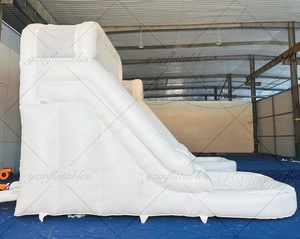 Outdoor White Commercial Inflatable <strong>Slides</strong> with <strong>Swimming</strong> <strong>Pool</strong> <strong>Slide</strong> Kids Playground Bounce House with Water <strong>Pool</strong> - Product Image 5