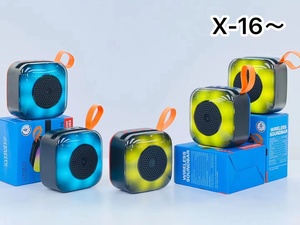ลำโพงบลูทูธไร้สายพกพา X-16 มินิ พร้อมไฟ RGB สีสันสดใส เสียงสเตอริโอ เบสหนัก รูปทรงสี่เหลี่ยม ลำโพงแอคทีฟแบบพกพา พร้อมวิทยุ FM - Product Image 4