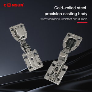 Consun Siêu Mỏng Tự Động Đóng Mềm Nhà Bếp Có Thể Điều Chỉnh Màu Đen Bản Lề Thủy Lực Giấu Mềm Đóng Cửa Tủ Đồ Nội Thất Bản Lề - Product Image 3