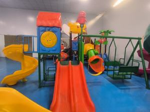 Aire de jeux extérieure pour enfants, équipement de jeux, toboggan en plastique avec cabane, toboggan en spirale, installations ludiques pour jardins, résidences, parcs - Product Image 3