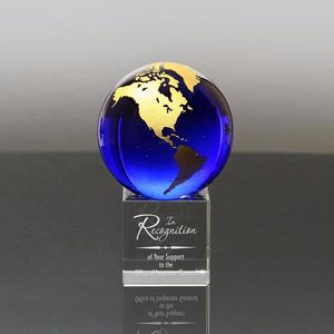 Globe terrestre en cristal, nouveau modèle <span class=keywords><strong>2021</strong></span>, carte du <span class=keywords><strong>monde</strong></span> en cristal, logo personnalisé avec boîte cadeau - Product Image 3