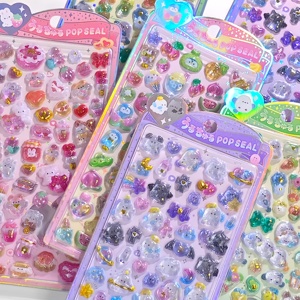 สติกเกอร์การ์ตูน 3 มิติ PVC รูปทรงแปลกตา ติดแน่น ปรับแต่งได้ สำหรับตกแต่งเคสโทรศัพท์ - Product Image 5