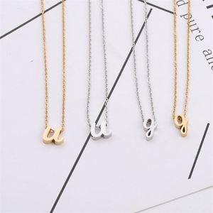 สร้อยคอจี้ตัวอักษร26ตัวทำจากสเตนเลสสตีล - Product Image 2