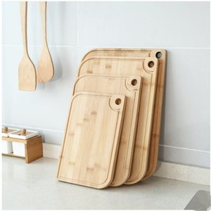 Bamboo Cutting Board Rectangle Solid <b>Wood</b> Kitchen Chopping <b>Block</b> Antibacterial Mildew Resistant Set - Product Image 1