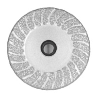 M14 Vente en gros Disque diamanté à tranchants bombés brasé sous vide de 4 pouces (100 mm) avec support en caoutchouc pour le meulage du granit, du marbre et de la pierre technique