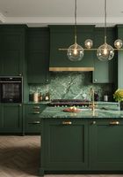 Meubles de cuisine modulaires en bois de haute qualité Prima, design en placage de bois MDF, style Shaker moderne.
