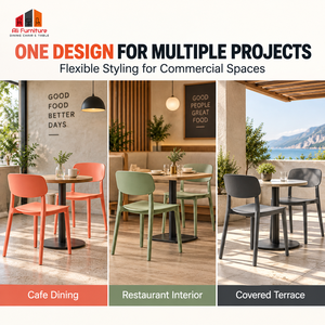 Chaise <span class=keywords><strong>de</strong></span> salle à manger moderne en plastique, dossier incurvé, légère, pour la maison, la salle à manger, le café, le restaurant - Vente en gros usine - Product Image 3