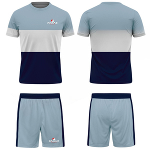 Service OEM, vente chaude, ensembles d'uniformes de football à séchage rapide, 100% polyester, manches courtes - Product Image 1