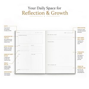 Personality Logo Custom Design Inner Pages Printing Pu Leather Cover with Gift <b>Box</b> Authentic Self love Journal - Product Image 3