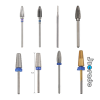 Ensemble de forets à ongles professionnel personnalisé carbure de tungstène de couleur naturelle jeu de forets à ongles manucure