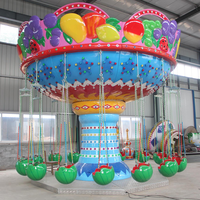 Manèges Chaise Volante Pastèque pour Enfants, Manège Balançoire pour Parc d'Attractions et Fête Foraine, à Vendre