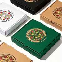 Boîte à emporter SP4076, boîte à pizza personnalisée, prix d'usine, boîtes à pizza personnalisées de haute qualité