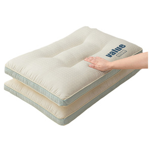 Cervical <b>Pillow</b> Rectangular Synthetic Fiber Filler Hypoallergenic For Adults Students Home Use White - Product Image 2