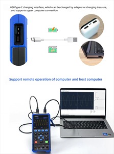 สำหรับ HDS2202S เครื่องทดสอบแบบพกพา 3-in-1 ความถี่ 200MHz ออสซิลโลสโคปแบบสุ่มตัวอย่าง 1GSa/s เครื่องกำเนิดสัญญาณ 1 ช่องสัญญาณ DMM ออสซิลโลสโคปดิจิตอล 8 บิต - Product Image 5