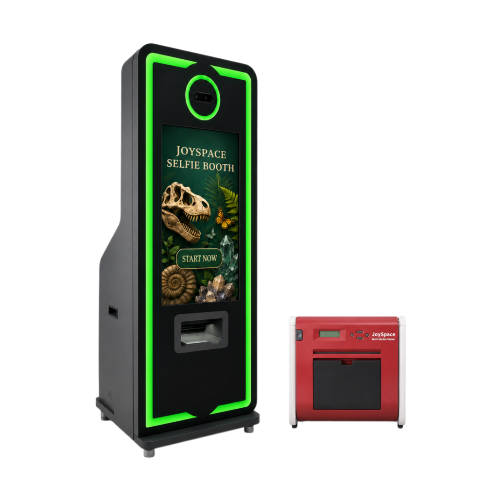 JOYSPACE 32 Inch Self Service Selfie <strong>Photo</strong> Booth <strong>Kiosk</strong> U826 <strong>Dye</strong>-Sublimation Printer Instant Print for Wedding Party Exhibition