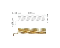 Antenne interne verticale Wavelink en cuivre phosphoreux pour GSM GPRS LoRa/LPWAN, modules 890-960/1710-1880 MHz pour appareils IoT M2M