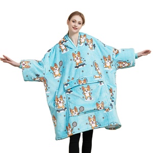 Sweat-shirt surdimensionné en sherpa pour hommes et femmes, avec poches géantes - Product Image 1