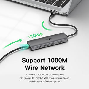 UNIEAN Venta al por mayor Usb C Hub 3,0 10 en 1 Adaptador Estación de acoplamiento Tipo C Usb Hub 4 puertos 8 en 1 Usb C Hub para <span class=keywords><strong>Macbook</strong></span> Pro - Product Image 5