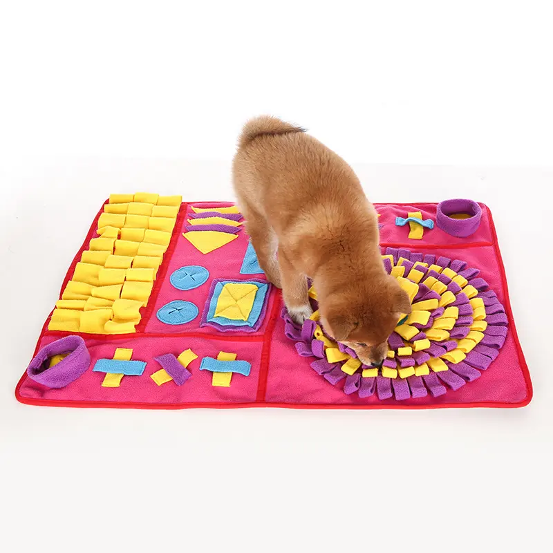 Оптовая продажа, Полярный флисовый коврик для медленного кормления собак, коврик для тренировки моркови, одеяло для тренировок