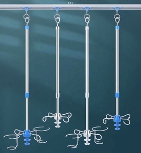 Riel de Techo Retráctil y Móvil de Acero Inoxidable para Infusión, Riel Deslizante para Hospital, Soporte de Infusión con Riel de Palanca - Product Image 1