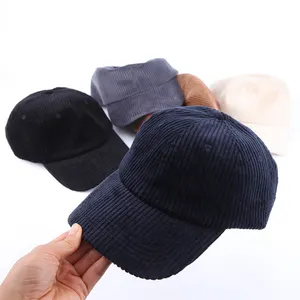 Wholesale New Style Dad Cold-Proof Hat High Quality Corduroy Winter Baseball Hats Sports Outdoor Hip Hop Cap