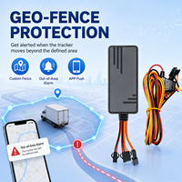 Dispositivo de Rastreo GPS con Cable para Vehículos, Terminal Inteligente de Bajo Precio, Sistema de Micrófono, 4G, 1 Año de Aplicación IOS/Android, LBS, SOS