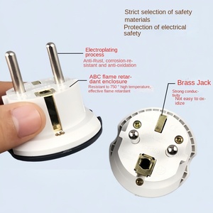 Spina di conversione Standard europea tedesca 16A nominale per la ricarica della connettività Russia europa corea meridionale <span class=keywords><strong>Thailand</strong></span> Bali Vietnam SDK - Product Image 4