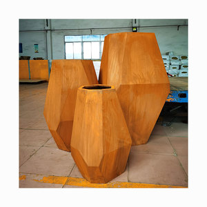 사용자 정의 야외 코튼 강철 화분 정원 금속 화분 대형 나무 화분 - Product Image 6