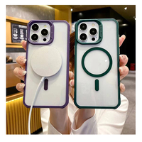 Coque de téléphone magnétique sans fil pour iPhone 16 Pro Max Vente en gros de luxe PC TPU Coque de téléphone pour iPhone 16 15 14 13 Pro XS Max