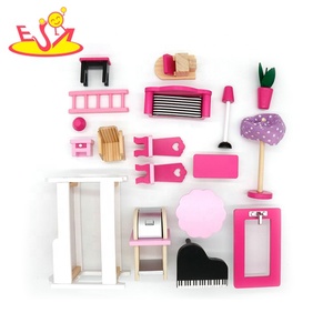 Commercio all'ingrosso finta paly princess castle play set casa delle bambole in legno per bambini W06A425 - Product Image 3