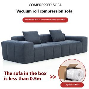 أريكة حديثة بسيطة من <span class=keywords><strong>3</strong></span> مقاعد شمالية للشقق الصغيرة من نسيج مضغوط بالكامل من نسيج التوفو - Product Image 2