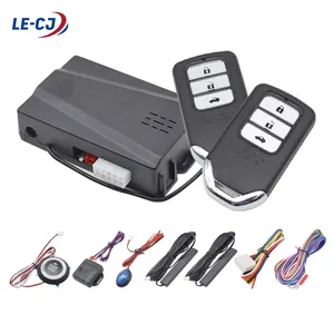 Universal 12V alarme do carro sirene anti roubo sistema remoto iniciar controle remoto keyless entrada PKE um botão iniciar sistema de alarme do carro