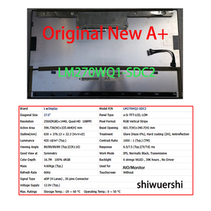 Pantalla LCD Original Nueva A+ de <span class=keywords><strong>27</strong></span> Pulgadas LM270WQ1 SDA1 SDA2 SDB1 SDB3 SDC2 SDF1 SDF2 SDG1 SLB1 SLB2 de Repuesto para Monitor <span class=keywords><strong>iMac</strong></span> - Product Image 4