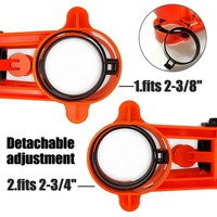 Kit de gabarits de perçage pour installation de serrures de porte, ensemble de scies cloches pour perçage de portes en bois