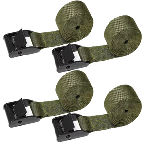 Sangles de cargaison réglables en nylon DSF20 716 vertes pour usage extérieur toutes saisons, ruban tactique - Product Image 1