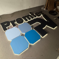 Letrero Comercial Personalizado 3D de Acero Inoxidable con Retroiluminación LED para Empresas y Hospitales, Letrero de Pared Exterior Impermeable con Módulos LED