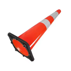 Özel su geçirmez PVC yumuşak trafik güvenliği koni ev park ve karayolu güvenliği uyarı koni özel kauçuk koni - Product Image 5