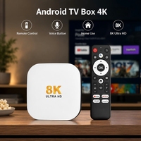 Boîtier TV Android H96 MAX M2 PLUS 4K RK3528 4 Go 128 Go Android 14 WiFi 6 BT5.4 AV pour centre de divertissement familial