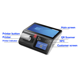 POS máy màn hình cảm ứng tự thanh toán Máy lòng trung thành đầu đọc thẻ vuông POS hệ thống không tiếp xúc thanh toán máy tính bảng POS <span class=keywords><strong>Bluetooth</strong></span> - Product Image 5