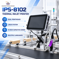 Imprimante TIJ IPS-8102, machine d'impression automatique de date d'expiration, machine de codage d'emballage, carton, aliments, boissons, composants électroniques