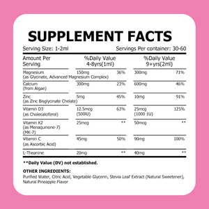 Certified Natural Sugar Free Magnesium Complex <b>Liquid</b> Drops with Vitamin C L-Theanine Dietary Supplement <b>Liquid</b> Drops for Kids - Product Image 6