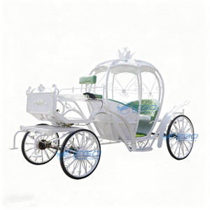 Carruaje de Calabaza, Carruaje Tirado por Caballos, Carruaje de Calabaza de Estilo Europeo Confortable para Bodas, Carruaje de Calabaza Eléctrico para Turismo - Product Image 2